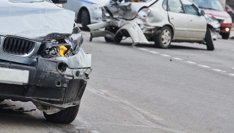 car crash accident on street