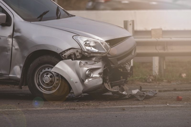 Car accident , soft focus picture, insurance