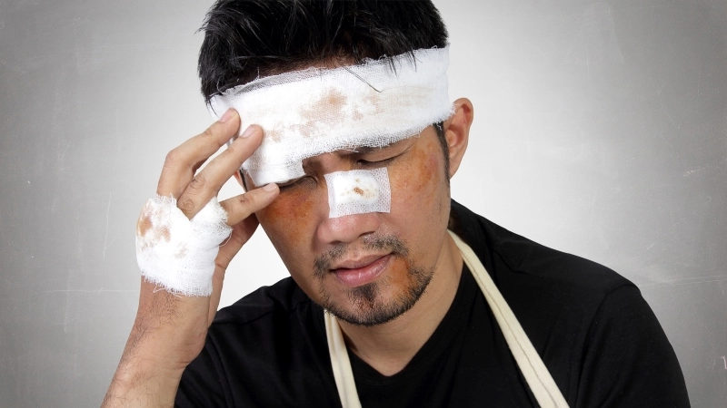 Conceptual image of accident victim healthcare