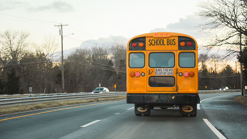 9 Students Injured in School Bus Crash
