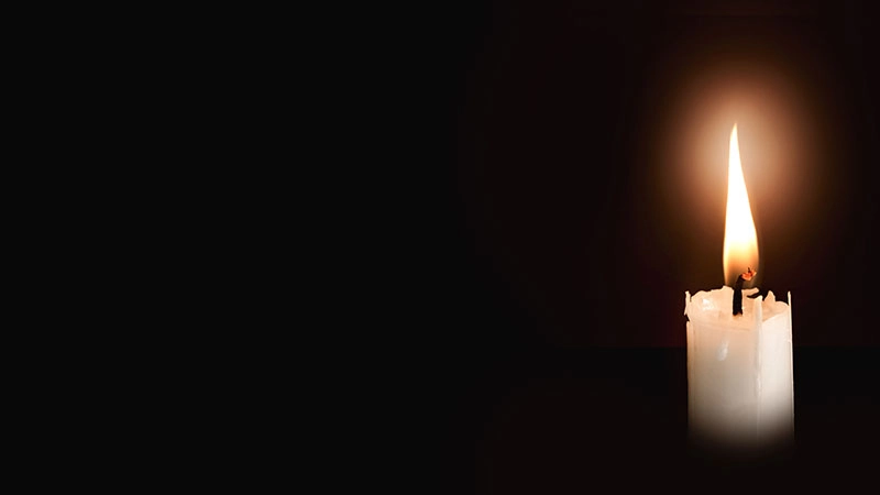 Mourning candle
