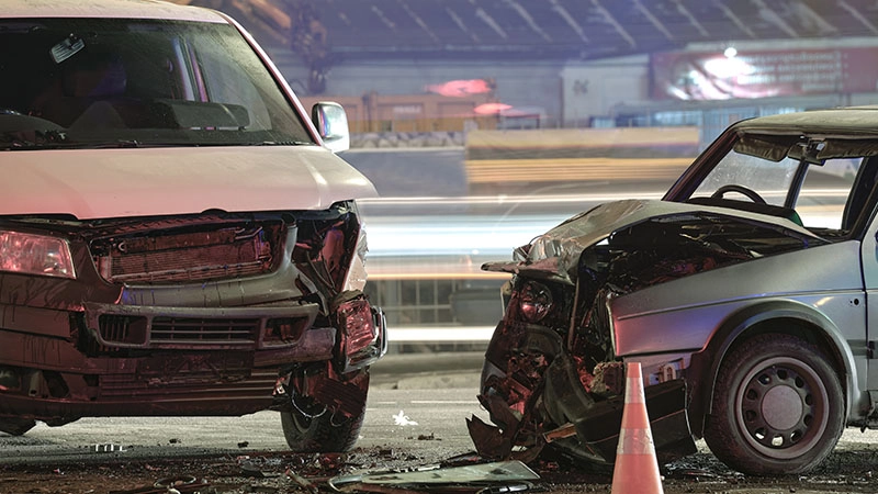 Two-Car Injury Crash