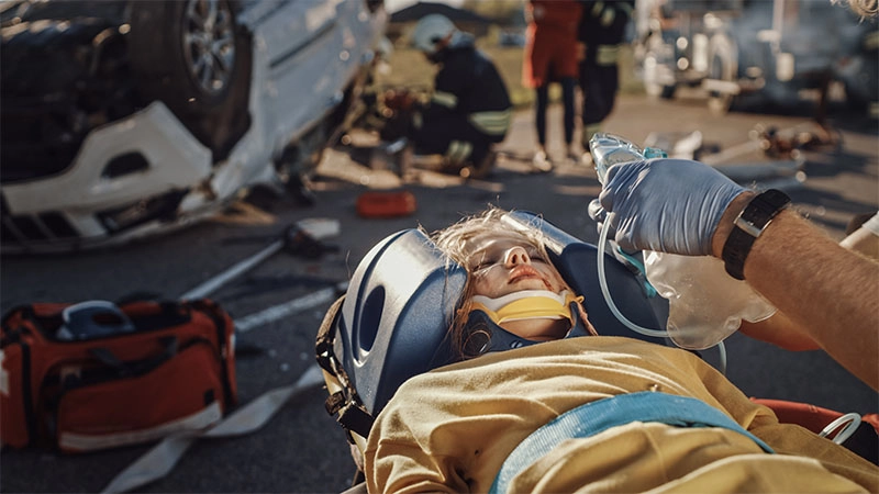 Hospitalized Following School Bus Crash on Ernst Ave