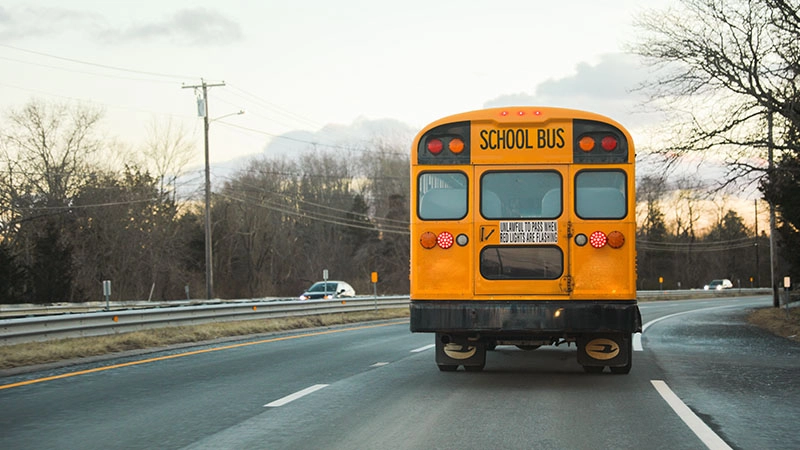 Two Hurt in Crash with School Bus on N. Fairfield Rd
