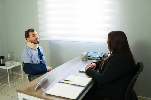 Dayton Truck Accident Victim Consulting Attorney After Crash